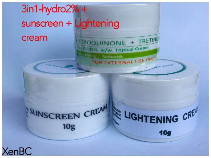 3in1 Whitening Cream (Hydroquinone 2 +Sunscreen+ Lightening Cream