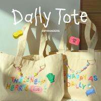 Amywanders ?Dally Tote?(พร้อมส่ง) กระเป๋าผ้าสร้อยลูกปัด