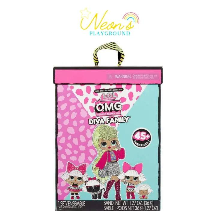 L.O.L. Surprise! OMG Diva Family with 45 Surprises & 4 LOL Dolls