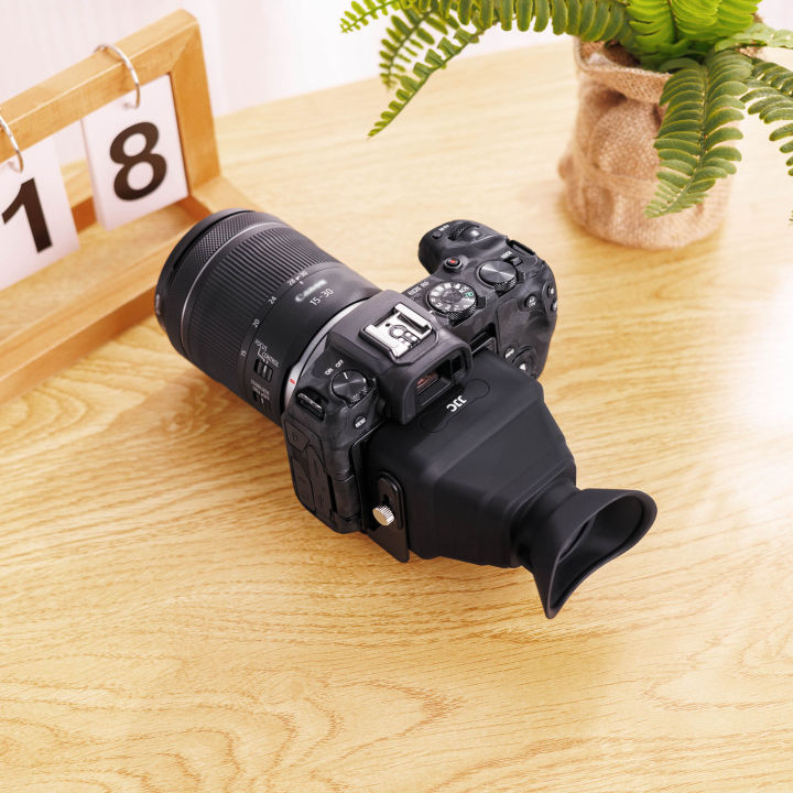 JJC Universal Camera LCD Viewfinder Eyecup 300 Magnified View for Canon EOS R50 R10 R8 R7 R 6D