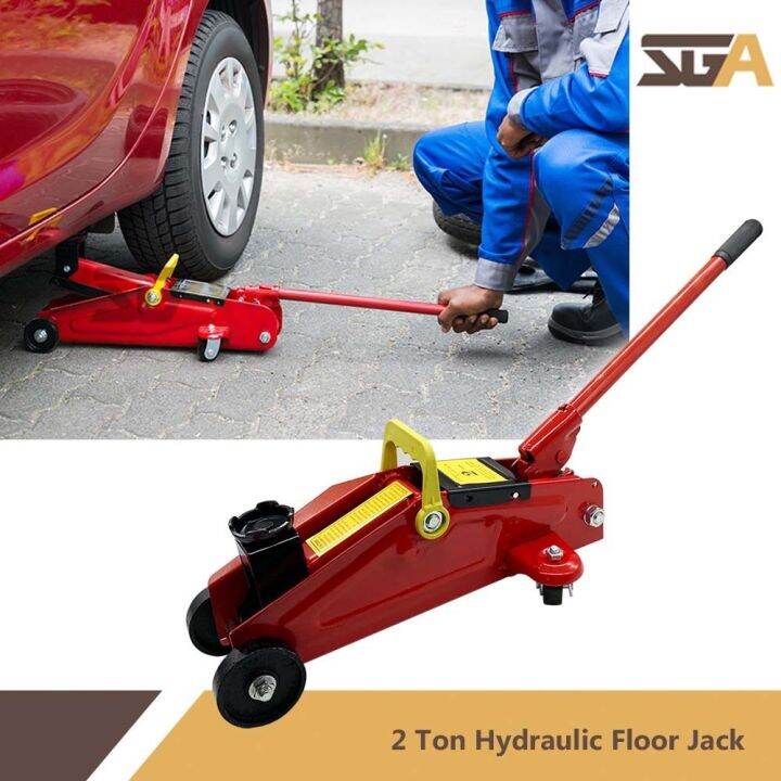 2 Ton Heavy Duty Hydraulic Car Jack Vehicle Repairing Tool Emergency ...