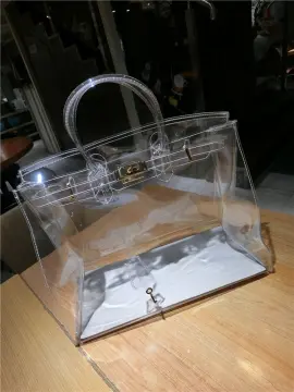 Transparent on sale kelly bag