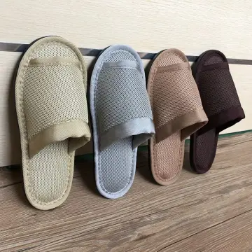 Open best sale front slippers