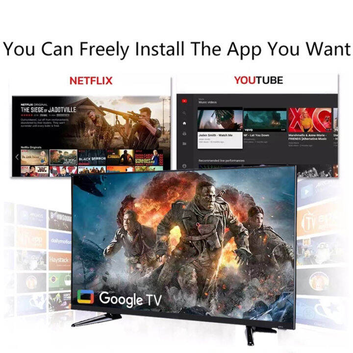 Vovova Smart Tv Inch Full Hd Led Slim Flat Screen Yotube