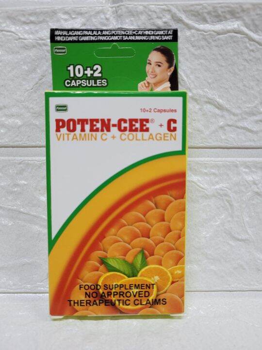 POTENCEE +C VITAMIN C + COLLAGEN 10+2 capsules Lazada PH