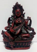 Resin Statue Of Goddess Saraswati
