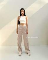 Maynita - Satin cargo pants