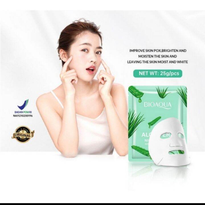BIOAQUA SHEET MASK ALOE VERA Lazada Indonesia