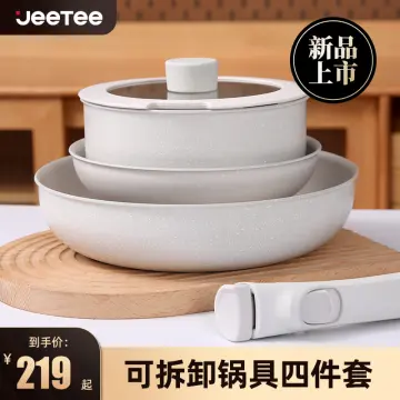  JEETEE Nonstick Pots and Pans Set with Removable