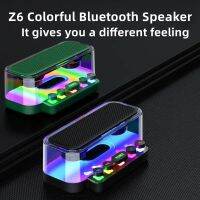 ใหม่ Z6ลำโพงบลูทูธยาวคุณภาพเสียง Clear RGB Light Effect การเชื่อมต่อบลูทูธ Punk สไตล์ลำโพงไร้สาย