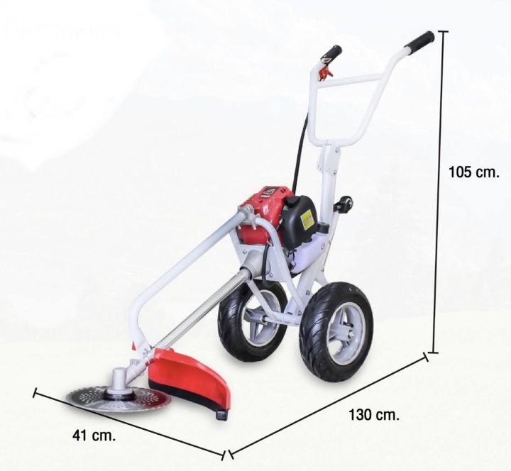 เครื่องตัดหญ้ารถเข็น-เครื่องตัดหญ้า-4-จังหวะ-ยี่ห้อ-นิปปอน-nippon-ท่อไอเสียออกด้านข้างไม่พ่นใส่หน้าคนตัด-เจ้าแรกในไทย-รับประกัน-1-ปี