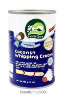 (ส่งฟรี) Coconut Whipping Cream Natures Charm โคโค่นัท วิปปิ้งครีม เกรดพรีเมี่ยม จากเนเจอร์ชาร์ม ขนาด 400 กรัม