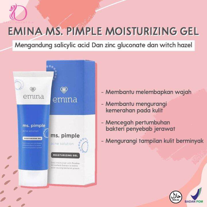 Emina Ms Pimple Acne Solution Moisturizer 20ml Lazada Indonesia