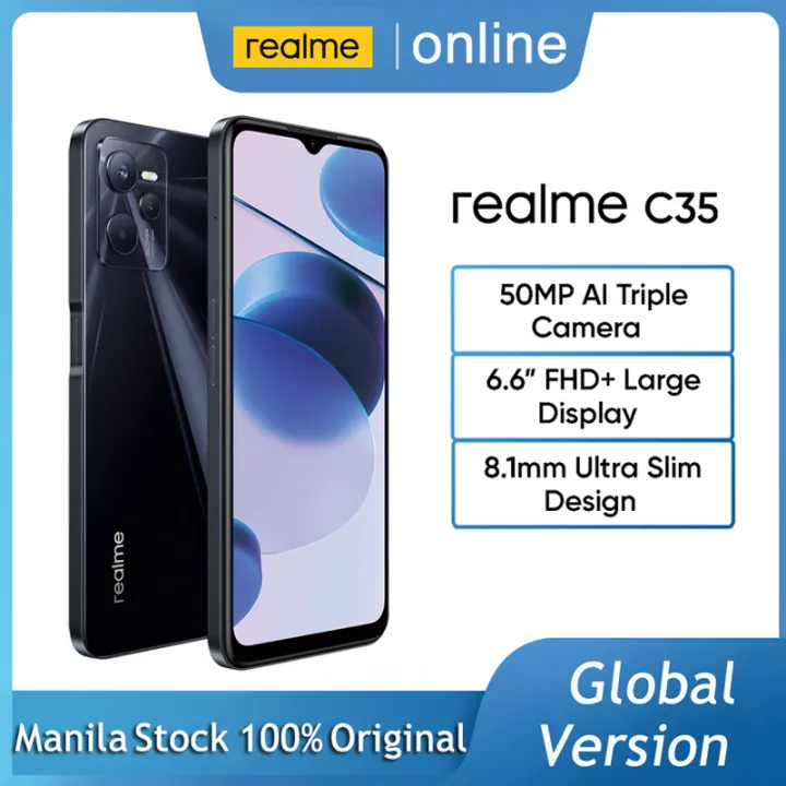 realme C35 [4GB RAM + 64GB ROM] 50MP Triple Camera Android Smartphone ...
