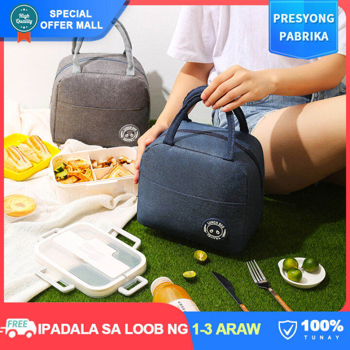 【Japanese Original】Fashion Insulated Lunch Bags Waterproof Aluminum