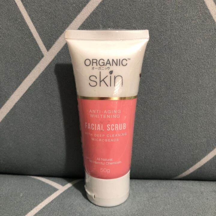 Organic Skin Japan Anti Aging Whitening Facial Scrub with Deep Cleaning
