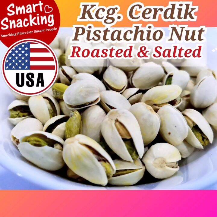 [500g] Roasted And Salted Kacang Pistachio Kacang Cerdik Pistachio