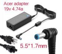 Acer Travelmate adapter 19v 4.7a 5.5*1.7mm 654XCi 654XV, 655LCi 660LCi, 660LMi, 661LC, 661LCi 661LM 661LMi, 661XC 661XCi 661XVi 662LC 662LCi 662LM 662LMi, 662XCi 663LCi 663LM 663LM ชาร์จ อะแดปเตอร์