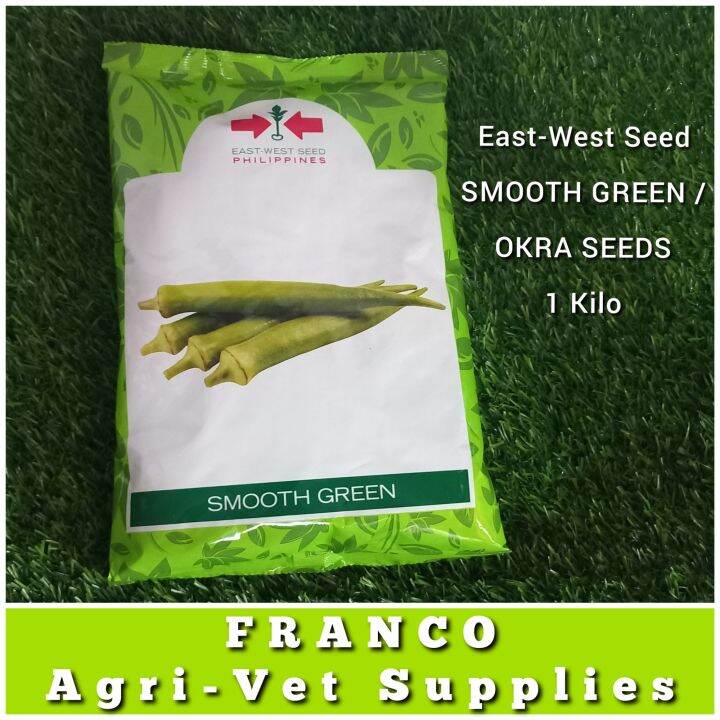 EastWest Smooth Green Okra Seeds ( 1 Kilo ) Lazada PH