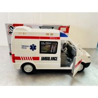 รถพยาบาลของเล่น ?รถของเล่นชนถอย รถใส่ถ่านมีเสียงวิ่งได้ Ambulance Emergency Rescue ของเล่นเด็ก รถของเล่น รถโรงพยาบาลของเล่น