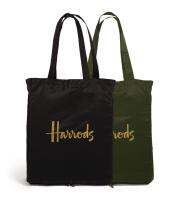 Logo Pocket Shopper Bag สีดำ (รุ่นใหม่ เป็นซิปรูด) (ราคาต่อ1ใบ)