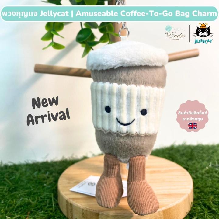 Jellycat Amuseable Coffee-To-Go Plushie Bag Charm Keychain