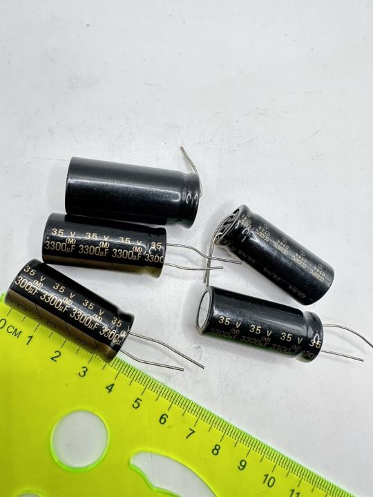 ตัวเก็บประจุ-3300uf-35v-3300uf-3300ไมโคร-ขา-capacitor-ราคาได้-3-ตัว