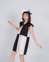 WILLNOTWASH - Lollipop Dress Black/White เดรสทูโทน แต่งคอปก สีดำ/ขาว