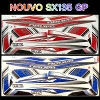 สติกเกอร์ NOUVO SX 135 GP EDITION ปี1014 รุ่น6 เคลือบเงา เหนียว ติดทน ไม่กรอบ