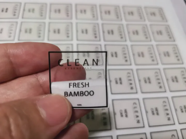 CLEAR LAMINATED STICKER LABEL WATERPROOF ( 39 SHEETS) Lazada PH