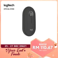 Logitech M557 Bluetooth Mouse – Wireless Mouse with 1 Year Battery Life,  Side-to-Side Scrolling, and Right or Left Hand Use with Apple Mac or