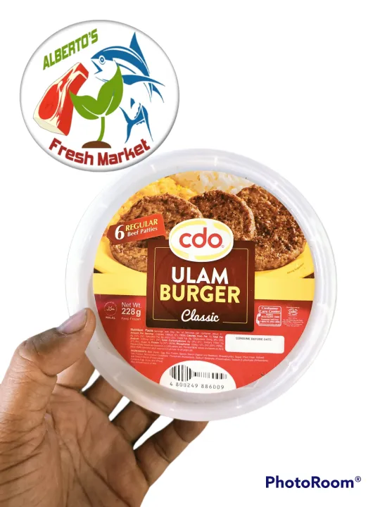 Cdo Ulam Burger Classic 228g Lazada Ph