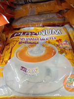 PLATINUM MYANMAR MILK TEA ชาแพลตินัมเครื่องดื่มสำเร็จรูป (30ซอง)