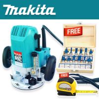 เราท์เตอร์ เครื่องเซาะร่อง  Makita  รุ่น 3612BR แถมดอก 12 ดอก +  ตลับเมตร Stanley