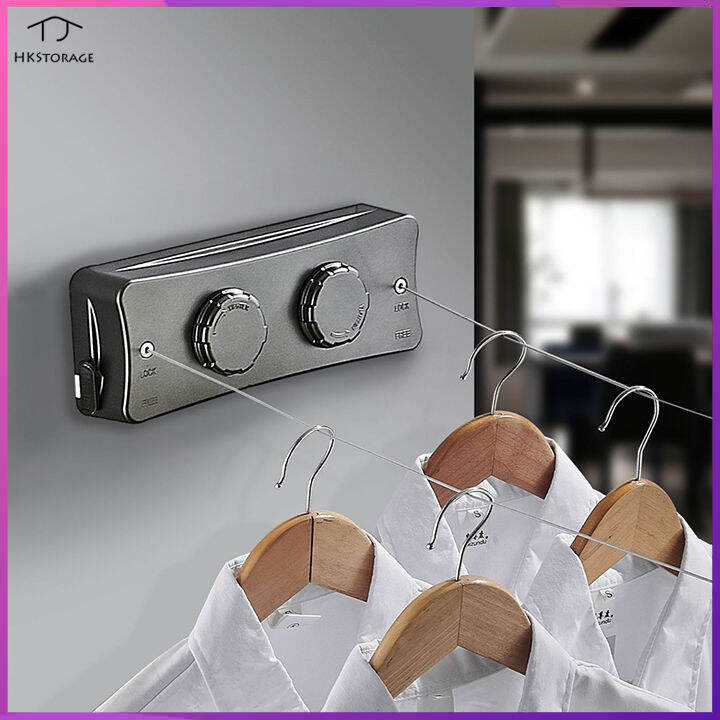 HKStorage Telescopic clothesline without punching indoor clothesline
