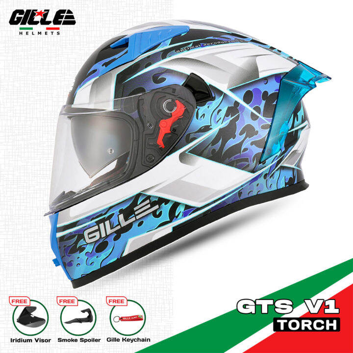 Gille Helmet Gts V Torch Motorcycle Helmets Full Face Dual Visor