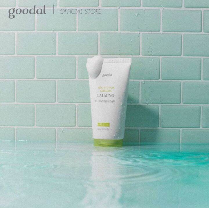 goodal-โฟมล้างหน้า-houttuynia-cordata-calming-cleansing-foam-150ml-โฟมล้างสำหรับหน้าผิวแพ้ง่าย-ล้างสะอาดหมดจด-แต่คงความนุ่มชุ่มชื่น-ผิวสุขภาพดี