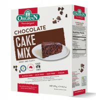 ออร์แกรน แป้งทำบราวนี่สำเร็จรูป ไร้กลูเตน ไร้ไข่ ไร้นม Orgran Vegan Chocolate Cake Mix Gluten Free 375g.