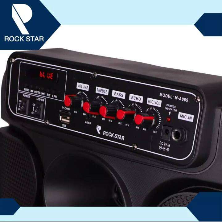 ลำโพงบูลทูธ-rock-star-รุ่น-m-a065ดอก12-นิ้ว-1500-w-p-m-p-o-เสียงดี-พร้อมไมค์สาย