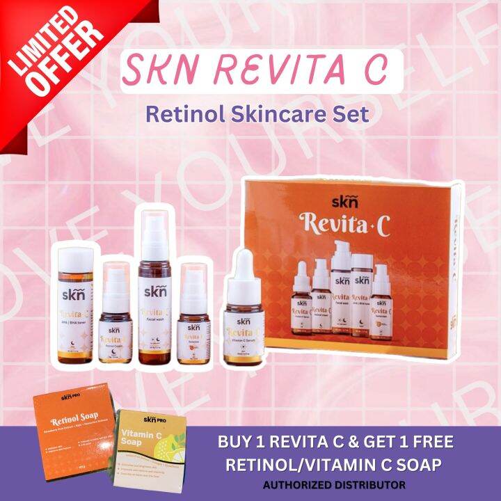 SKN RevitaC with Retinol + AHA + BHA + Vitamin C Lazada PH
