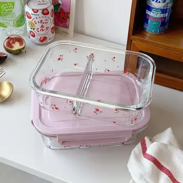 Borosilicate Glass Crisper with Bamboo/Plastic Cover Microwave Oven Safe  Glass Bowl Glass Lunch Box - China Glass Container and Glass Box price