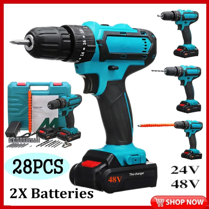 [Ready Stock]Original electric drill household rechargeable electric