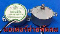 มอเตอร์ส่ายพัดลม18นิ้วแกนสั้น 15.5/18/6 RPM CCW