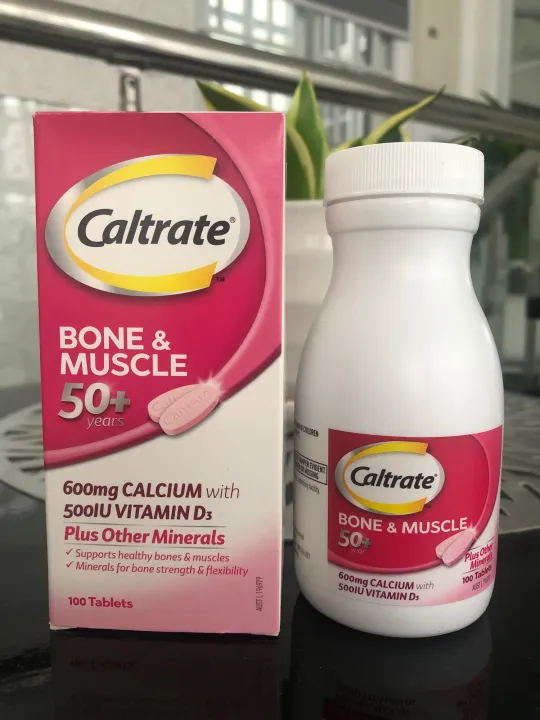 Caltrate Bone And Muscle 50 600mg Calcium With 500iu Vitamin D3 Plus