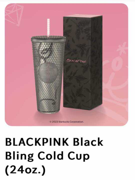 starbucks-bling-pink-or-black-blackpink-cold-cup-24oz-ทัมเบลอร์สตาร์บัคส์พลาสติก-ขนาด-24ออนซ์