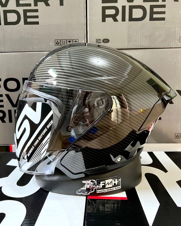 Helm Rsv New Windtail Carbon Helm Half Face Original Rsv Lazada Indonesia