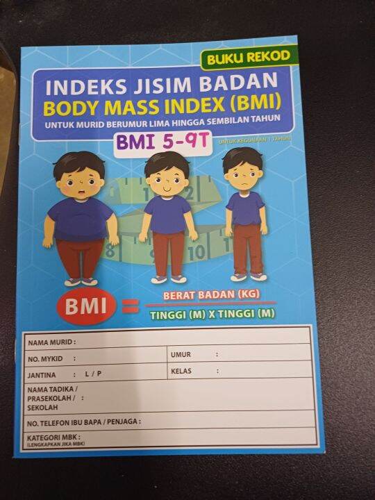 INDEX JISIM BADAN BMI 5-9 TAHUN | Lazada