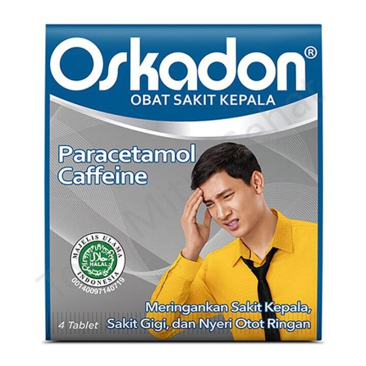 Oskadon Obat sakit kepala isi 4 tablet / OBAT SAKIT KEPALA / SAKIT GIGI