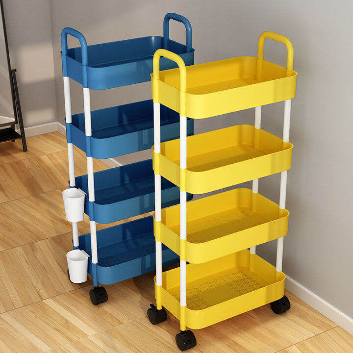 Kitchen Storage Rack Floor MultiTier Movable Trolley Gap Dormitory
