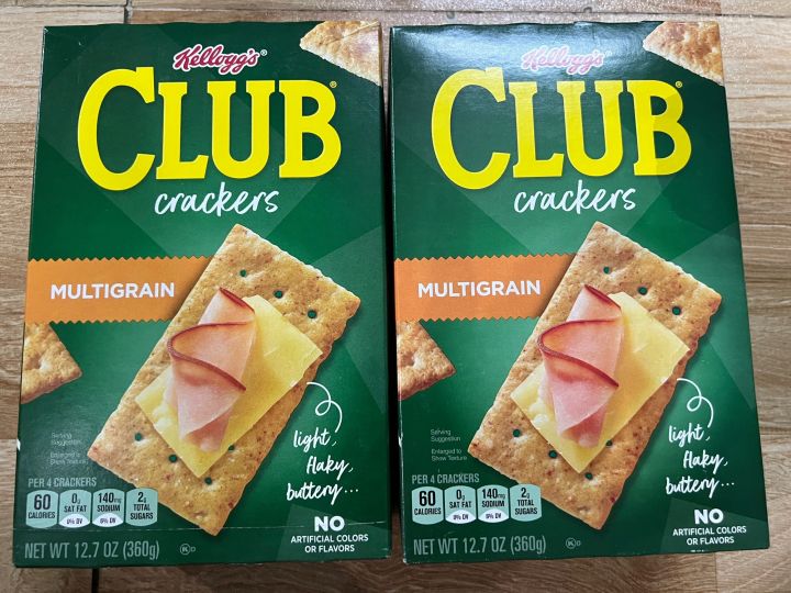 Bánh quy bơ nhạt Kellogg's Club Crackers Multigrain 360g 